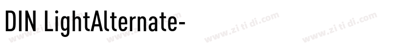 DIN LightAlternate字体转换